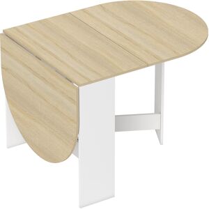 Homcom Tavolo da Pranzo Pieghevole di Forma Ovale in Stile Moderno 163x80x75 cm LEgno Naturale Aosom Italy Homcom Tavolo da Pranzo Pieghevole di Forma Ovale in Stile Moderno 163x80x75 cm LEgno Naturale Aosom Italy