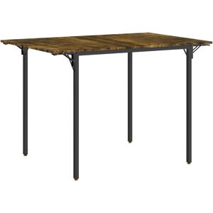 Homcom Tavolo da Pranzo a Ribalta stile Industriale per 2-4 Persone in Legno e Metallo, 120x79x79 cm, Marrone Rustico Homcom Tavolo da Pranzo a Ribalta stile Industriale per 2-4 Persone in Legno e Metallo, 120x79x79 cm, Marrone Rustico