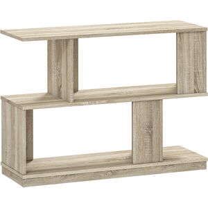 Homcom Tavolino da Caffè Moderno a S con 3 Ripiani per Soggiorno e Salotto, 90x30x61 cm, Legno Aosom Italy Homcom Tavolino da Caffè Moderno a S con 3 Ripiani per Soggiorno e Salotto, 90x30x61 cm, Legno Aosom Italy