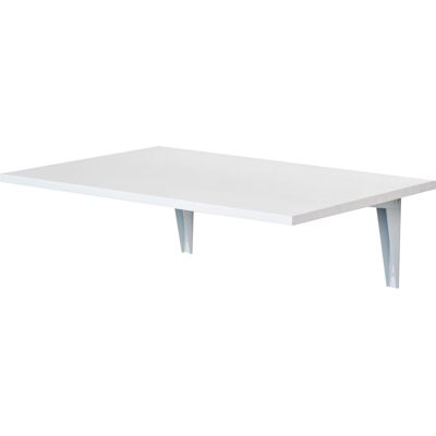 Tavolo a Muro Pieghevole HOMCOM - Risparmio Spazio, Bianco, 60x40x20cm Tavolo a Muro Pieghevole HOMCOM - Risparmio Spazio, Bianco, 60x40x20cm