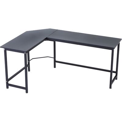 Vinsetto Scrivania ad Angolo in Legno Truciolare e Metallo Nero 168 x 120 x75 cm Vinsetto Scrivania ad Angolo in Legno Truciolare e Metallo Nero 168 x 120 x75 cm