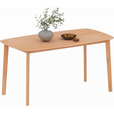 Homcom Tavolo da pranzo rettangolare per 6 persone tavolo da cucina 150 cm in legno massiccio 150 x 80 x 76 cm legno naturale Aosom Italy Homcom Tavolo da pranzo rettangolare per 6 persone tavolo da cucina 150 cm in legno massiccio 150 x 80 x 76 cm legno naturale Aosom Italy