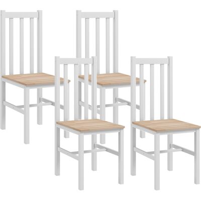 Homcom Set di 4 Sedie da Cucina Sedie da Pranzo, Legno Massiccio, Design Moderno, 38,5 cm x 47,5 cm x 99 cm, Naturale Aosom Italy Homcom Set di 4 Sedie da Cucina Sedie da Pranzo, Legno Massiccio, Design Moderno, 38,5 cm x 47,5 cm x 99 cm, Naturale Aosom Italy