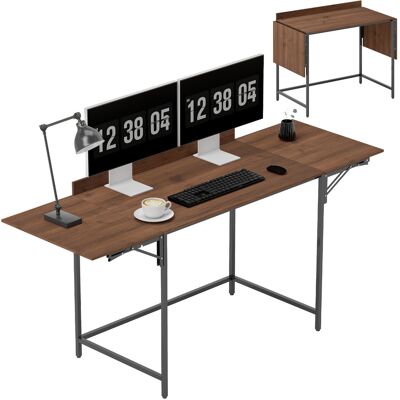 Homcom Scrivania pieghevole per computer 2 pannelli pieghevoli per 2 schermi, per camera, piccoli spazi, 170 x 58 x 78 cm noce Aosom Italy Homcom Scrivania pieghevole per computer 2 pannelli pieghevoli per 2 schermi, per camera, piccoli spazi, 170 x 58 x 78 cm noce Aosom Italy