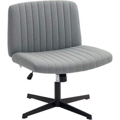 Homcom Sedia da Ufficio senza Braccioli Sedia da Scrivania Basculante con Gambe Incrociate Sedile Largo e Altezza Regolabile Grigio Aosom Italy Homcom Sedia da Ufficio senza Braccioli Sedia da Scrivania Basculante con Gambe Incrociate Sedile Largo e Altezza Regolabile Grigio Aosom Italy