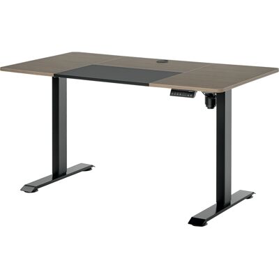 Vinsetto Scrivania Sollevabile Elettrica, 4 Altezze, Sistema Anticollisione, Design Moderno, Metallo Nero e Teak Aosom Vinsetto Scrivania Sollevabile Elettrica, 4 Altezze, Sistema Anticollisione, Design Moderno, Metallo Nero e Teak Aosom
