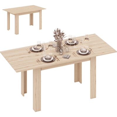 Homcom Tavolo da pranzo allungabile, tavolo da cucina rettangolare, per 8 a 6 persone, 140-180 x 80 cm, effetto legno naturale Aosom Italy Homcom Tavolo da pranzo allungabile, tavolo da cucina rettangolare, per 8 a 6 persone, 140-180 x 80 cm, effetto legno naturale Aosom Italy