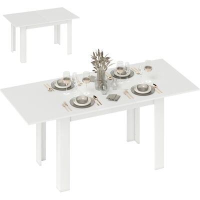 Homcom Tavolo Allungabile da Pranzo per 6-8 Persone, 140-180 x 80 cm, Bianco Aosom Italy Homcom Tavolo Allungabile da Pranzo per 6-8 Persone, 140-180 x 80 cm, Bianco Aosom Italy
