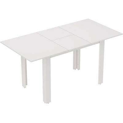 Homcom Tavolo da Pranzo allungabile in MDF per 4-6 Persone, 120-160 x 70 cm, Bianco Lucido Aosom Italy Homcom Tavolo da Pranzo allungabile in MDF per 4-6 Persone, 120-160 x 70 cm, Bianco Lucido Aosom Italy