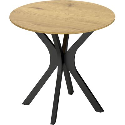 Homcom Tavolo da pranzo rotondo, Design moderno, 78 cm x 78 cm x 75 cm, Legno naturale Aosom Italy Homcom Tavolo da pranzo rotondo, Design moderno, 78 cm x 78 cm x 75 cm, Legno naturale Aosom Italy