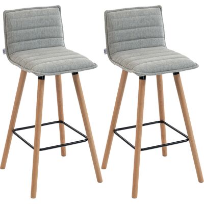 Homcom Set di 2 sgabelli da bar, sedie da bar, seduta imbottita, schienale e poggiapiedi, 48 x 48 x 99,5 cm, grigio Aosom Italy Homcom Set di 2 sgabelli da bar, sedie da bar, seduta imbottita, schienale e poggiapiedi, 48 x 48 x 99,5 cm, grigio Aosom Italy