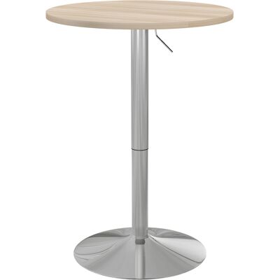 Homcom avolo Alto da Bar Rotondo per 2 Persone Altezza Regolabile Piano Girevole 360° 60x60x91 cm Rovere Chiaro Aosom Italy Homcom avolo Alto da Bar Rotondo per 2 Persone Altezza Regolabile Piano Girevole 360° 60x60x91 cm Rovere Chiaro Aosom Italy