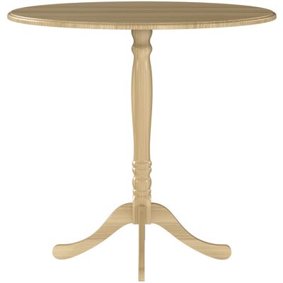 Homcom Tavolo da pranzo rotondo per 4 persone Ø 80 cm, tavolo da cucina, base in acciaio, stile moderno, legno naturale Aosom Italy Homcom Tavolo da pranzo rotondo per 4 persone Ø 80 cm, tavolo da cucina, base in acciaio, stile moderno, legno naturale Aosom Italy