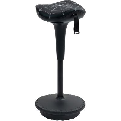 Vinsetto Sgabello da ufficio con funzione girevole, sgabello ergonomico, regolabile in altezza 65,5-83,5 cm inclinabile 120° Nero Aosom Italy Vinsetto Sgabello da ufficio con funzione girevole, sgabello ergonomico, regolabile in altezza 65,5-83,5 cm inclinabile 120° Nero Aosom Italy