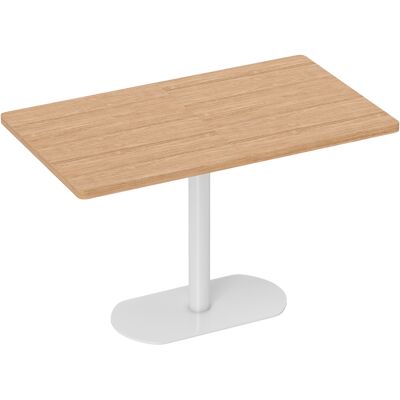 Homcom Tavolo da pranzo rettangolare per 6 persone con base e piano spesso rovere Aosom Italy Homcom Tavolo da pranzo rettangolare per 6 persone con base e piano spesso rovere Aosom Italy