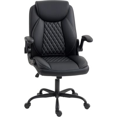 Homcom Sedia ufficio ergonomica con braccioli sollevabili e altezza regolabile, Nero Aosom Italy Homcom Sedia ufficio ergonomica con braccioli sollevabili e altezza regolabile, Nero Aosom Italy