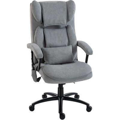 Homcom Sedia da Ufficio Massaggiante Ergonomica con 4 Punti Impastanti, Poltrona Direzionale con Schienale Alto a Farfalla e Sedile Ampio, Grigio Aosom Italy Homcom Sedia da Ufficio Massaggiante Ergonomica con 4 Punti Impastanti, Poltrona Direzionale con Schienale Alto a Farfalla e Sedile Ampio, Grigio Aosom Italy