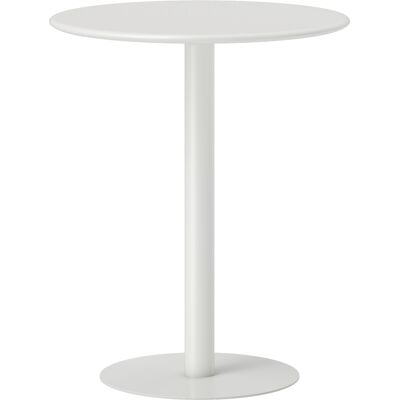 Homcom Tavolo da Cucina Rotondo per 2 Persone dal Design Moderno in Acciaio, Ø60x72 cm, Bianco Aosom Italy Homcom Tavolo da Cucina Rotondo per 2 Persone dal Design Moderno in Acciaio, Ø60x72 cm, Bianco Aosom Italy