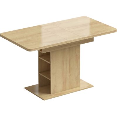 Homcom Tavolo pranzo allungabile 110-130 cm per 4-6 persone, Legno naturale Aosom Italy Homcom Tavolo pranzo allungabile 110-130 cm per 4-6 persone, Legno naturale Aosom Italy