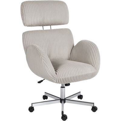 Homcom Sedia da Ufficio Ergonomica in Velluto con Schienale Alto, Poggiatesta e Braccioli Regolabili, Grigio Aosom Italy Homcom Sedia da Ufficio Ergonomica in Velluto con Schienale Alto, Poggiatesta e Braccioli Regolabili, Grigio Aosom Italy