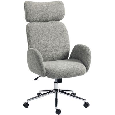 Homcom Sedia da Ufficio con Poggiatesta Regolabile, Sedia da Scrivania Ergonomica, Funzione Inclinazione, Regolabile in Altezza, Grigio Scuro Aosom Italy Homcom Sedia da Ufficio con Poggiatesta Regolabile, Sedia da Scrivania Ergonomica, Funzione Inclinazione, Regolabile in Altezza, Grigio Scuro Aosom Italy