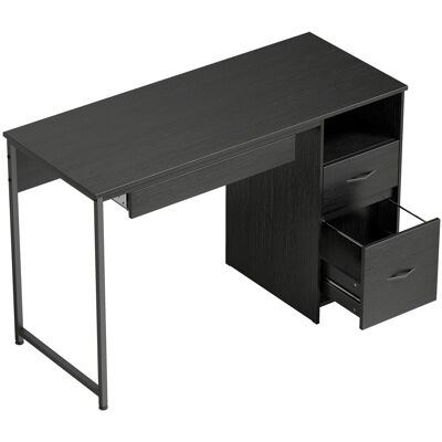 Homcom Scrivania Ufficio Tavolo Computer Salvaspazio, 120x52.3 cm, Nero Aosom Italy Homcom Scrivania Ufficio Tavolo Computer Salvaspazio, 120x52.3 cm, Nero Aosom Italy