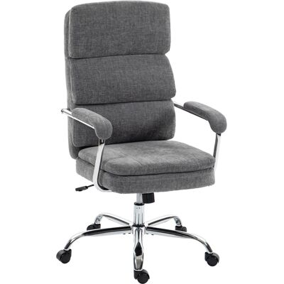 Homcom Sedia da Scrivania Regolabile in Altezza, Girevole a 360° per Lavoro da Casa, 65x72,5x118 cm, Grigio Aosom Italy Homcom Sedia da Scrivania Regolabile in Altezza, Girevole a 360° per Lavoro da Casa, 65x72,5x118 cm, Grigio Aosom Italy