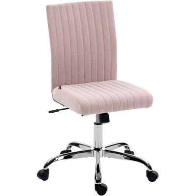 Homcom Sedia da Ufficio senza Braccioli, Poltrona da Ufficio, Altezza Regolabile e Girevole 360°, 43x56x89-99 cm, Rosa Aosom Italy Homcom Sedia da Ufficio senza Braccioli, Poltrona da Ufficio, Altezza Regolabile e Girevole 360°, 43x56x89-99 cm, Rosa Aosom Italy
