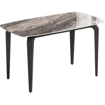 Homcom Tavolo 4 Persone, 130x70 cm, Moderno con Piano in Pietra Sinterizzata, Marrone Aosom Italy Homcom Tavolo 4 Persone, 130x70 cm, Moderno con Piano in Pietra Sinterizzata, Marrone Aosom Italy