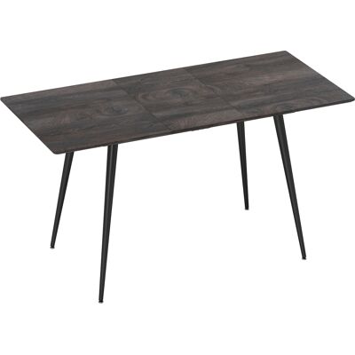 Homcom Tavolo da Pranzo Allungabile per 6-8 Persone, 120-160x75cm Tavolo Cucina Estensibile con Piano Effetto Legno, Gambe in Acciao Aosom Italy Homcom Tavolo da Pranzo Allungabile per 6-8 Persone, 120-160x75cm Tavolo Cucina Estensibile con Piano Effetto Legno, Gambe in Acciao Aosom Italy