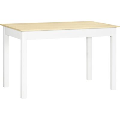 Homcom Tavolo da Pranzo Moderno 119x70x75cm Bianco Legno - Tavolo da Pranzo Homcom Tavolo da Pranzo Moderno 119x70x75cm Bianco Legno - Tavolo da Pranzo