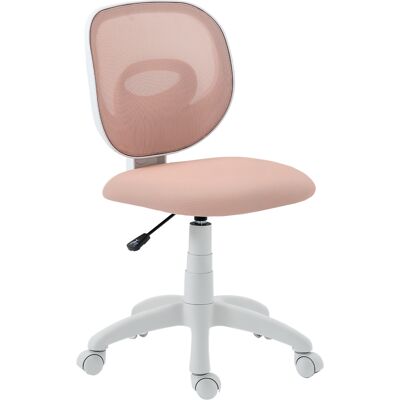 Homcom Sedia da Ufficio Ergonomica Girevole in Tessuto a Rete Traspirante Senza Braccioli, Altezza Regolabile, Rosa Aosom Italy Homcom Sedia da Ufficio Ergonomica Girevole in Tessuto a Rete Traspirante Senza Braccioli, Altezza Regolabile, Rosa Aosom Italy
