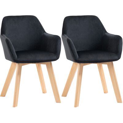 HOMCOM - 2er Set - Braccioli - Schienale - Dining chair HOMCOM - 2er Set - Braccioli - Schienale - Dining chair