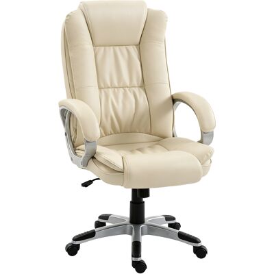 Homcom Sedia Ufficio Girevole in Pelle PU, Funzione Dondolo, Schienale Alto, Altezza Regolabile, Capacità 120kg, Nero Aosom Italy Homcom Sedia Ufficio Girevole in Pelle PU, Funzione Dondolo, Schienale Alto, Altezza Regolabile, Capacità 120kg, Nero Aosom Italy
