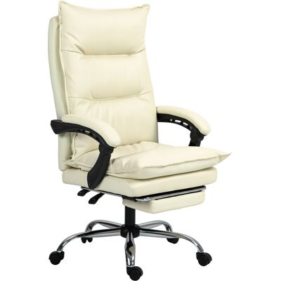 Vinsetto Sedia Ufficio Ergonomica Sedia Scrivania Reclinabile, Poggiapiedi, Beige Aosom Italy Vinsetto Sedia Ufficio Ergonomica Sedia Scrivania Reclinabile, Poggiapiedi, Beige Aosom Italy