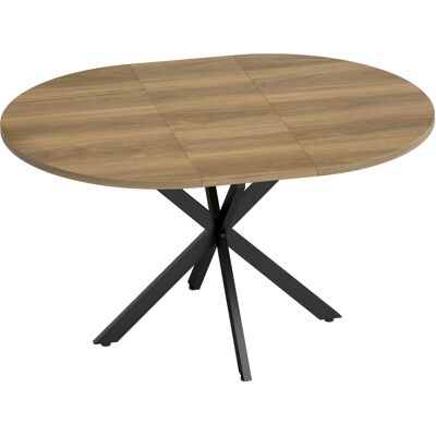 Homcom Tavolo da Pranzo Allungabile 4-6 Posti con Allunga a Farfalla, Base a X Marrone Aosom Italy Homcom Tavolo da Pranzo Allungabile 4-6 Posti con Allunga a Farfalla, Base a X Marrone Aosom Italy