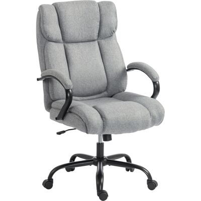 Vinsetto Sedia Ufficio Ergonomica in Tessuto Effetto Lino, Portata 220kg, Girevole, Altezza Regolabile, Grigio Chiaro Aosom Italy Vinsetto Sedia Ufficio Ergonomica in Tessuto Effetto Lino, Portata 220kg, Girevole, Altezza Regolabile, Grigio Chiaro Aosom Italy