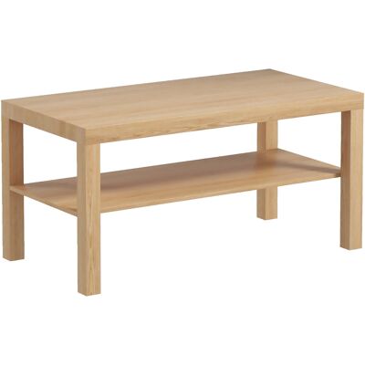 Homcom Tavolino da Salotto Rettangolare con Ampio Ripiano, 90×45×44.5 cm, Legno Naturale Aosom Italy Homcom Tavolino da Salotto Rettangolare con Ampio Ripiano, 90×45×44.5 cm, Legno Naturale Aosom Italy