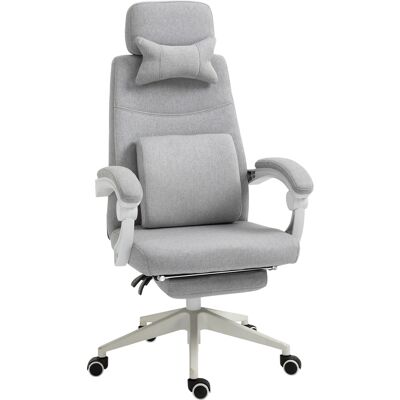 Sedia da Ufficio Vinsetto - Ergonomica e Regolabile Grigia Sedia da Ufficio Vinsetto - Ergonomica e Regolabile Grigia