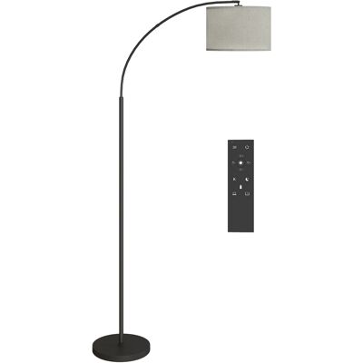 Homcom Lampada da Terra LED Regolabile con Telecomando, 11 Temperature e 11 Luminosità, Timer 1H, Girevole, Nero Aosom Italy Homcom Lampada da Terra LED Regolabile con Telecomando, 11 Temperature e 11 Luminosità, Timer 1H, Girevole, Nero Aosom Italy