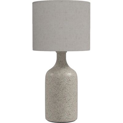 Homcom Lampada da tavolo con base in ceramica e paralume in lino, 22x22x45 cm, sabbia e beige Aosom Italy Homcom Lampada da tavolo con base in ceramica e paralume in lino, 22x22x45 cm, sabbia e beige Aosom Italy