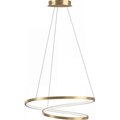 Homcom 38W Lampada Sospensione LED con 2 Anelli e 3 Temperature di Colore, 3000-6000K, Altezza Regolabile, Oro Aosom Italy Homcom 38W Lampada Sospensione LED con 2 Anelli e 3 Temperature di Colore, 3000-6000K, Altezza Regolabile, Oro Aosom Italy