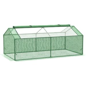 Outsunny Serra Piccola per Giardino e Balcone con Finestre e Copertura in PE, 180x90x70cm, Verde