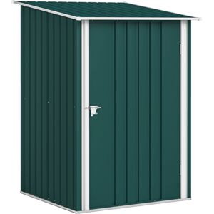 Outsunny Casetta da Giardino Porta Attrezzi in Acciaio Galvanizzato con Porta a Battente, 100x104x160 cm, Verde Aosom Italy Outsunny Casetta da Giardino Porta Attrezzi in Acciaio Galvanizzato con Porta a Battente, 100x104x160 cm, Verde Aosom Italy