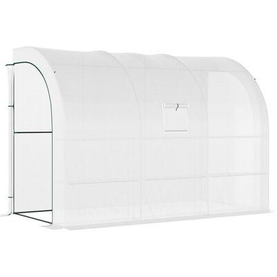 Serra da Giardino Outsunny con Ripiani, Plastica Resistente ai UV - Serra Serra da Giardino Outsunny con Ripiani, Plastica Resistente ai UV - Serra