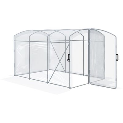 Mini serra Outsunny - PE trasparente resistente al vento 3x2x1,95m Mini serra Outsunny - PE trasparente resistente al vento 3x2x1,95m