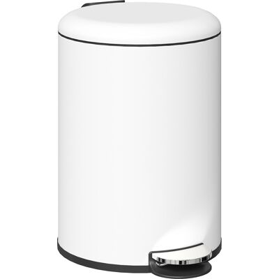 Homcom Bidone Immondizia a Pedale da 20L con Coperchio a Chiusura Morbida, in Metallo e PP, 36x30x44.5 cm, Crema Homcom Bidone Immondizia a Pedale da 20L con Coperchio a Chiusura Morbida, in Metallo e PP, 36x30x44.5 cm, Crema