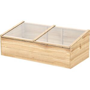 Serra in legno Outsunny con pannelli in policarbonato - 100x50x35 cm Serra in legno Outsunny con pannelli in policarbonato - 100x50x35 cm