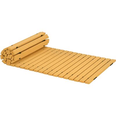 Outsunny Passerella per Giardino a Doghe Arrotolabili e Semi Flessibile, in Legno di Abete, 185x60 cm, Giallo Aosom Italy Outsunny Passerella per Giardino a Doghe Arrotolabili e Semi Flessibile, in Legno di Abete, 185x60 cm, Giallo Aosom Italy