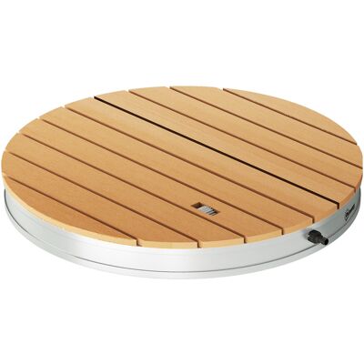 Outsunny Doccia da Giardino Portatile con Altezza Fino a 4 m e Getti d'Acqua Regolabili, Effetto Legno Aosom Italy Outsunny Doccia da Giardino Portatile con Altezza Fino a 4 m e Getti d'Acqua Regolabili, Effetto Legno Aosom Italy